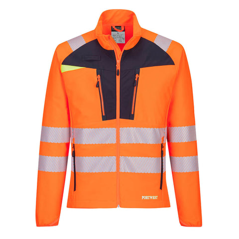 Portwest DX481OBR DX4 Hi-Vis Lightweight Mid Layer - Orange/Black - R