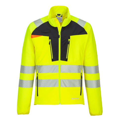Portwest DX481YBR DX4 Hi-Vis Lightweight Mid Layer - Yellow/Black - R