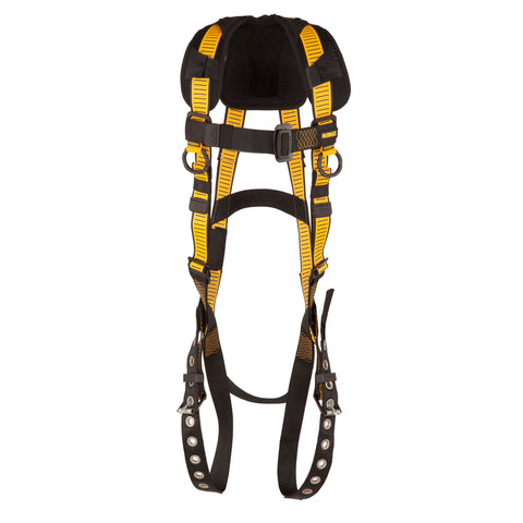 DFP Safety DXFP512006(XL-2XL) DEWALT D1000 Vest Style, 5-Point, back d-ring, PT chest, TB legs, Shoulder pads (XL-2XL)