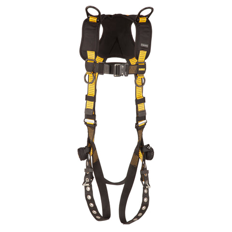 DFP Safety DXFP532061(L-XL) DEWALT D3000 Vest Style, 5-Point, Back and Shoulder D-Rings, QC Chest, TB Legs (L-XL)