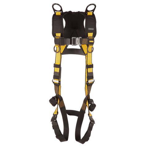 DFP Safety DXFP532062(S-M) DEWALT D3000 Vest Style, 5-Point, Back and Shoulder D-Rings, QC Chest, QC Legs (S-M)
