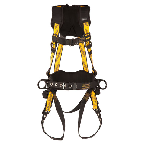 DFP Safety DXFP532031(M-L) DEWALT D3000 Vest Style, 5-Point, Back and Side D-Rings, QC Chest, TB Legs (M-L)