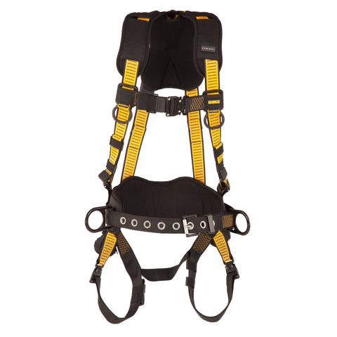 DFP Safety DXFP532032(XL-2XL) DEWALT D3000 Vest Style, 5-Point, Back and Side D-Rings, QC Chest, QC Legs (XL-2XL)