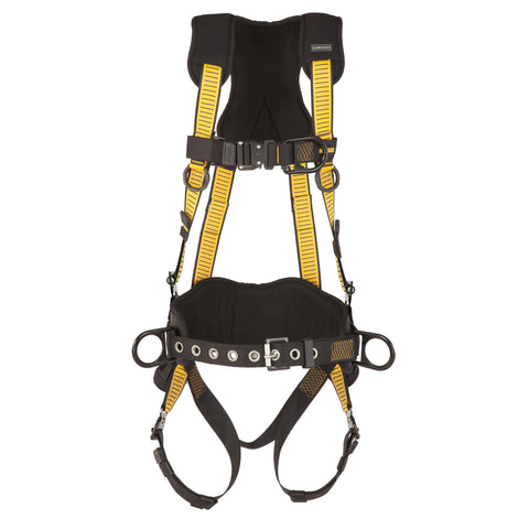 DFP Safety DXFP532152(S-M) DEWALT D3000 Vest Style, with Belt, 5-Point, Back, Front and Side D-Rings, QC Chest, QC Legs (S-M)