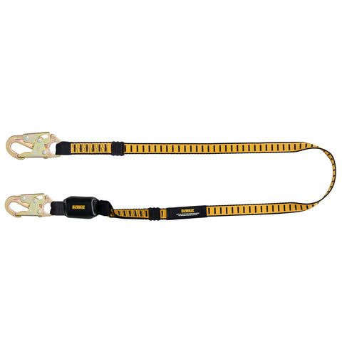 DFP Safety DXFP611100 DEWALT 6 Ft. Lanyard, Single, External Absorber, with Snap Hooks Both Ends