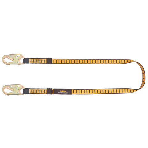 DFP Safety DXFP614110 DEWALT 6 Ft. Work Positioning Lanyard with Steel Snap Hooks on Both Ends