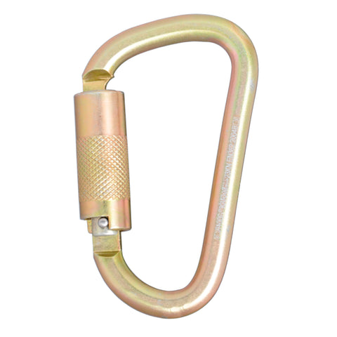 DFP Safety DXFP911001 DEWALT Carabiner - Standard Self-Locking - Steel - 1/4 Turn - .85" Gate Opening - ANSI