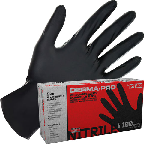 SAS 66544 Derma-Pro® Powder-Free Exam Grade Nitrile Disposable Gloves - 100PK