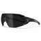 Edge Eyewear TV126VS - Safety Glasses - Taven - Black Frame with Gray TPR / Vapor Shield Smoke Lenses