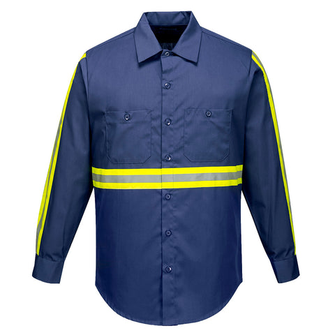 Portwest F125NAR Iona Xtra Enhanced Shirt L/S - Navy - R