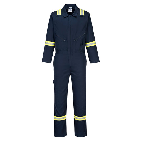 Portwest F129NAR Iona Xtra Enhanced Cotton Coverall - Navy - R