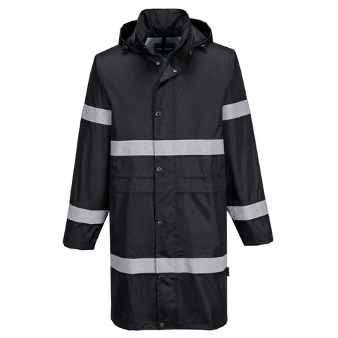Portwest F437BKR Iona Rain Jacket 100cm - Black - R