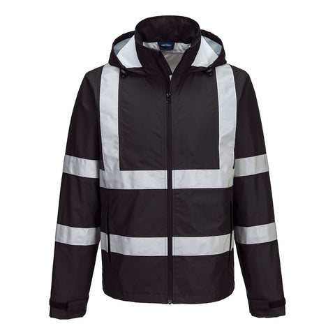 Portwest F442BKR Iona Enhanced Lightweight Packable Jacket - Black - R