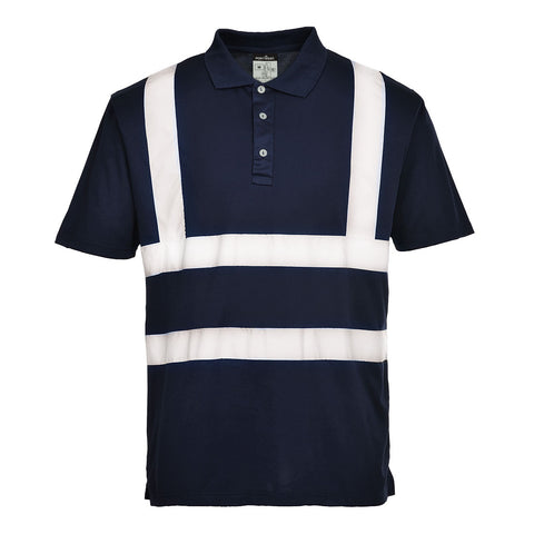 Portwest F477NVR Iona Enhanced Polo Shirt S/S - Navy - R