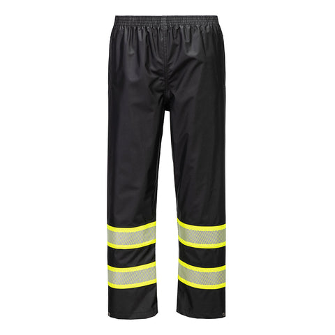 Portwest F486BKR Iona Plus Enhanced Rain Trouser - Black - R