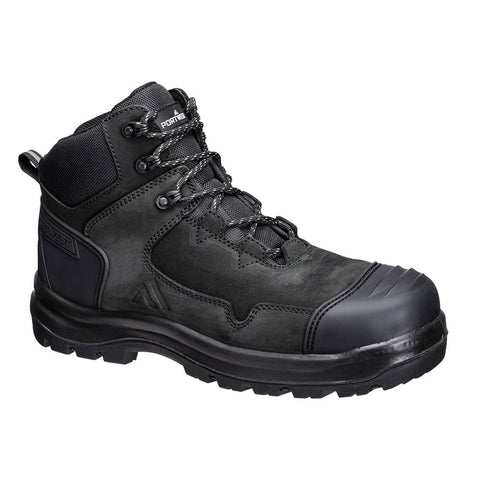 Portwest FD04BKR Apex Composite Mid Boot S3S HRO SR FO - Black - R