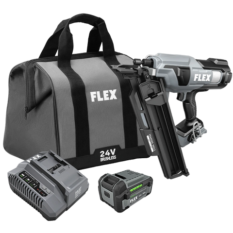 FLEX FX4351A-1C 21 Degree Framing Nailer Kit