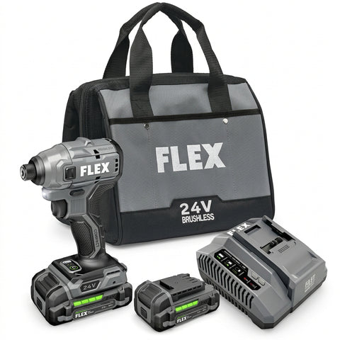 FLEX FX1331-1A 1/4”Hex Compact Impact Driver Kit(1x2.5Ah Battery+160W Charger)