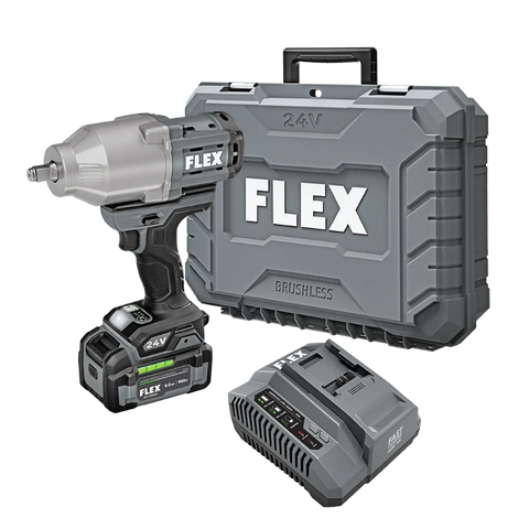 FLEX FX1471-1C 1/2" High Torque Impact Wrench Kit (1x5.0Ah Battery+160W Charger)