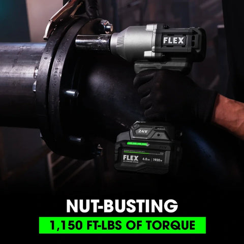 FLEX FX1471-1C 1/2" High Torque Impact Wrench Kit (1x5.0Ah Battery+160W Charger)