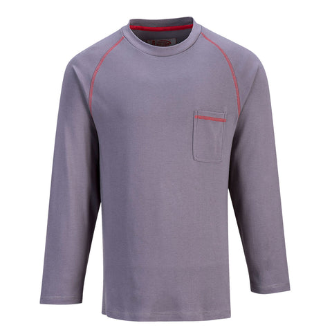 Portwest FR01GRR Bizflame Knit FR Crew Neck - Gray - R