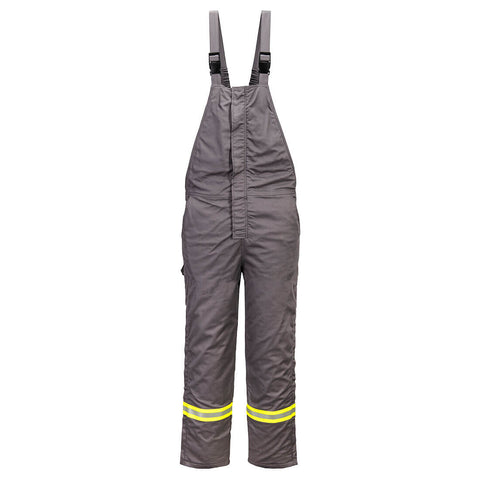 Portwest FR422GRR Bizflame Work Insulated FR Bib Overall - Gray - R
