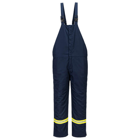Portwest FR422NAR Bizflame Work Insulated FR Bib Overall - Navy - R