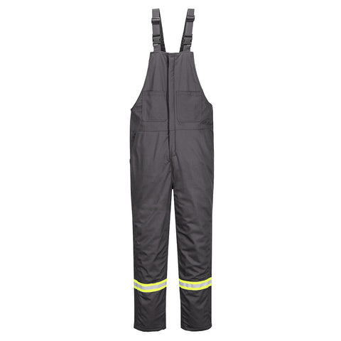 Portwest FR429GRR Bizflame 88/12 Insulated FR Winter Bib Pants - Gray - R
