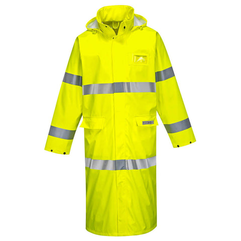 Portwest FR44YER Sealtex Flame Hi-Vis FR Coat 50 - Yellow - R