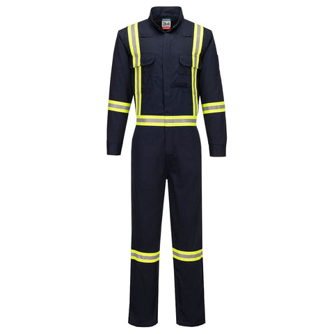 Portwest FR511NAR Bizflame 88/12 X Back 2" Iona Xtra FR Coverall - Navy - R