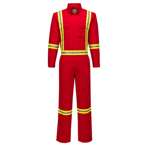 Portwest FR511RET Bizflame 88/12 X Back 2" Iona Xtra FR Coverall - Red Tall - T