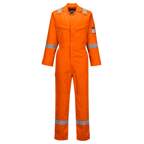 Portwest FR518ORR Bizflame Work Lightweight FR NFPA 2112 Coverall - Orange - R