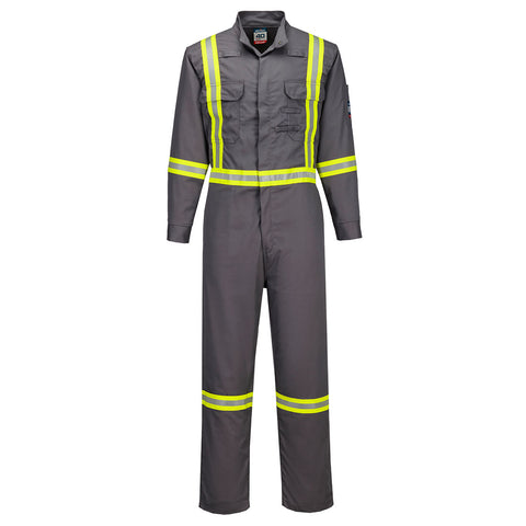 Portwest FR525GRR Bizflame 88/12 2" Xtra FR Coverall - Gray - R
