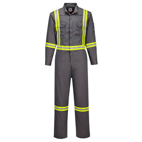 Portwest FR525GRT Bizflame 88/12 2" Xtra FR Coverall - Gray Tall - T