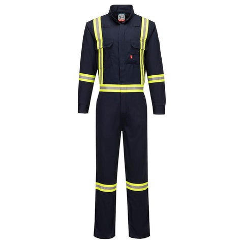 Portwest FR525NVR Bizflame 88/12 2" Xtra FR Coverall - Navy - R