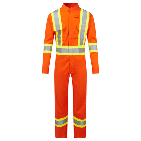 Portwest FR526ORT Bizflame 88/12 4" Xtra FR Coverall - Orange Tall - T