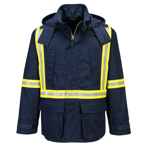Portwest FR610NAR Bizflame Work Insulated FR Parka - Navy - R