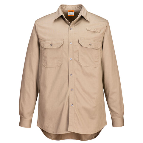 Portwest FR705KHR Portflame+ Vented FR Work Shirt - Khaki - R