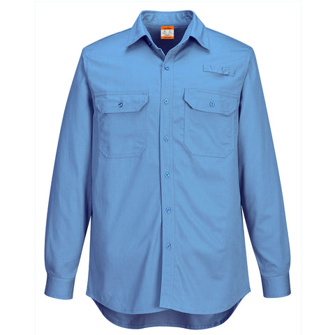Portwest FR705LBR Portflame+ Vented FR Work Shirt - Lake - R