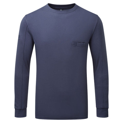 Portwest FR727NAR Bizflame Knit Women's FR Crew Neck - Navy - R