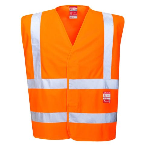 Portwest FR75ORR Bizflame Hi-Vis FR Vest - Orange - R