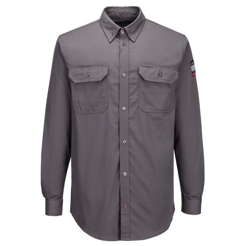 Portwest FR89GRT Bizflame 88/12 FR Work Shirt - Gray Tall - T