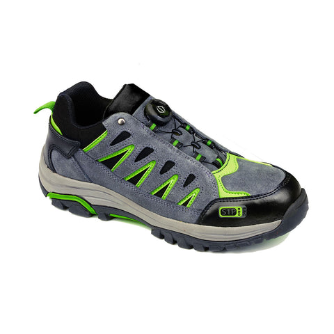 Portwest FT18GGN Steelite Wire Lace Safety Sneaker S1P HRO - Grey/Green