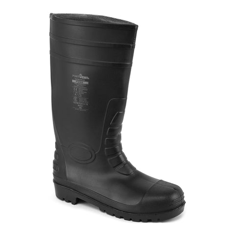 Portwest FW95BKR Total Safety Rain boot S5 FO - Black - R