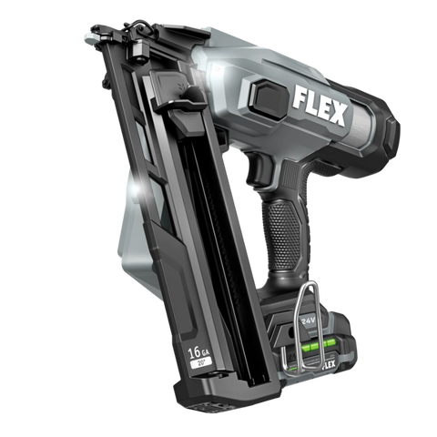 FLEX FX4321A-1A 16Ga Angled Nailer Kit (1x2.5Ah Battery+160W Charger)