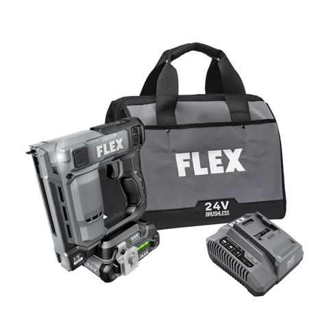 FLEX FX4521-1A 3/8" Stapler Kit (1x2.5Ah Battery+160W Charger)