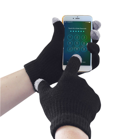 Portwest GL16BKR Touchscreen Knit Glove - Black - R