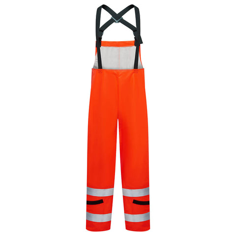 Portwest I7215BTORR FlexArc 10oz Polyurethane/FR Cotton Bib Pants - Orange - R