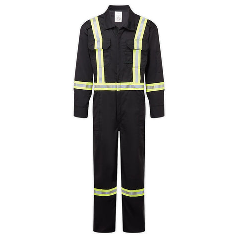 Portwest IAS3108BKR Avenger 7oz Coverall - Black - R
