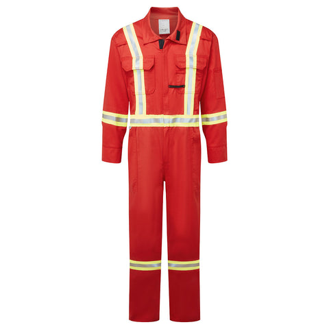 Portwest IAS3108RER Avenger 7oz Coverall - Red - R